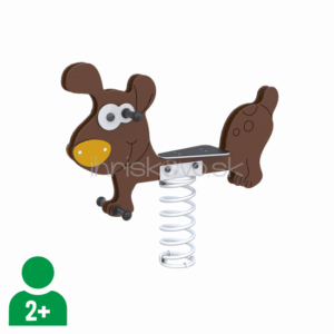 Pružinová hojdačka PSÍK HNEDÝ