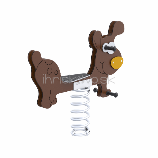 Pružinová hojdačka PSÍK HNEDÝ