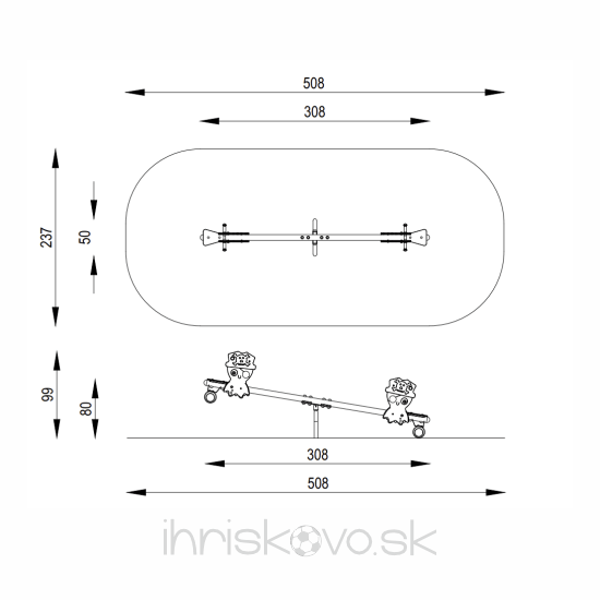 Pružinová váhadlová hojdačka PIRÁTI